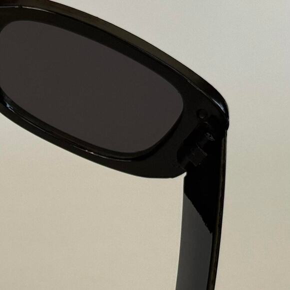 Y2K Clout Goggles – Black Rounded Frame Sunglasses, Unisex, Brand New - Picture 6 of 10